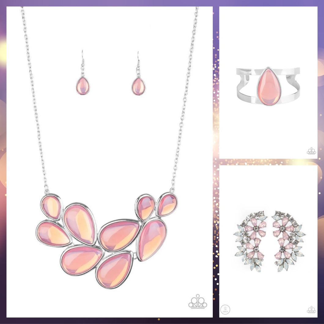 Iridescently Irresistible Ear Crawler Set- Pink